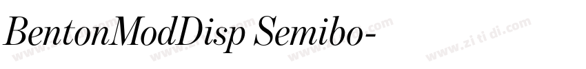 BentonModDisp Semibo字体转换